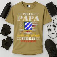IM A Dad Papa & 3rd Infantry Division Veteran FatherS Day .Png Cooling Performance Crew T-Shirt