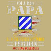 IM A Dad Papa & 3rd Infantry Division Veteran FatherS Day .Png Cooling Performance Crew T-Shirt