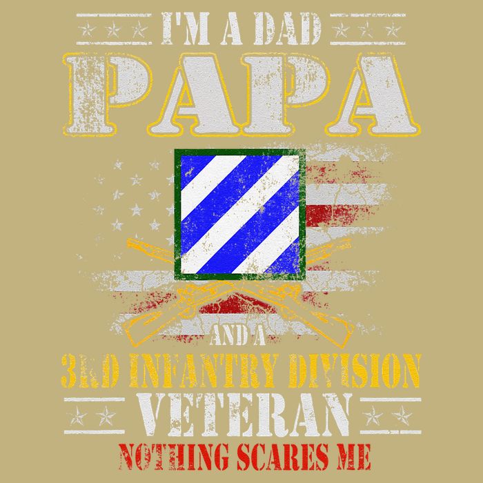 IM A Dad Papa & 3rd Infantry Division Veteran FatherS Day .Png Cooling Performance Crew T-Shirt