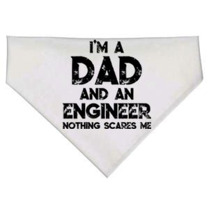 IM A Dad And An Engineer Nothing Scares Me FatherS Day Gift USA-Made Doggie Bandana