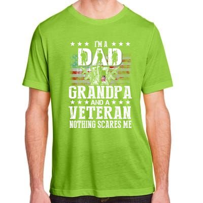 I'm A Dad Grandpa Veteran Funny Grandpa Father's Day Cool Gift Adult ChromaSoft Performance T-Shirt