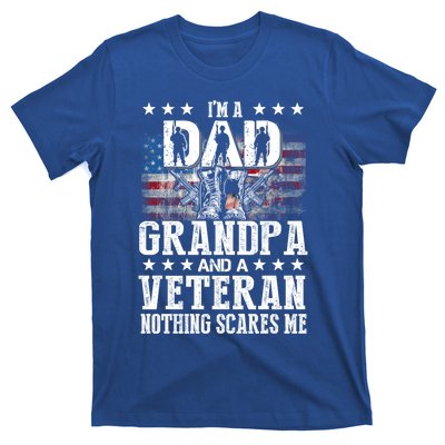 I'm A Dad Grandpa Veteran Funny Grandpa Father's Day Cool Gift T-Shirt