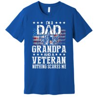 I'm A Dad Grandpa Veteran Funny Grandpa Father's Day Cool Gift Premium T-Shirt