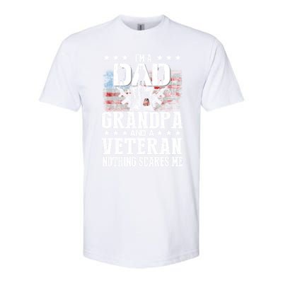 I'm A Dad Grandpa Veteran Funny Grandpa Father's Day Cool Gift Softstyle CVC T-Shirt