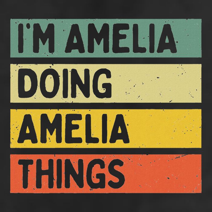 IM Amelia Doing Amelia Things Funny Personalized Quote Hat