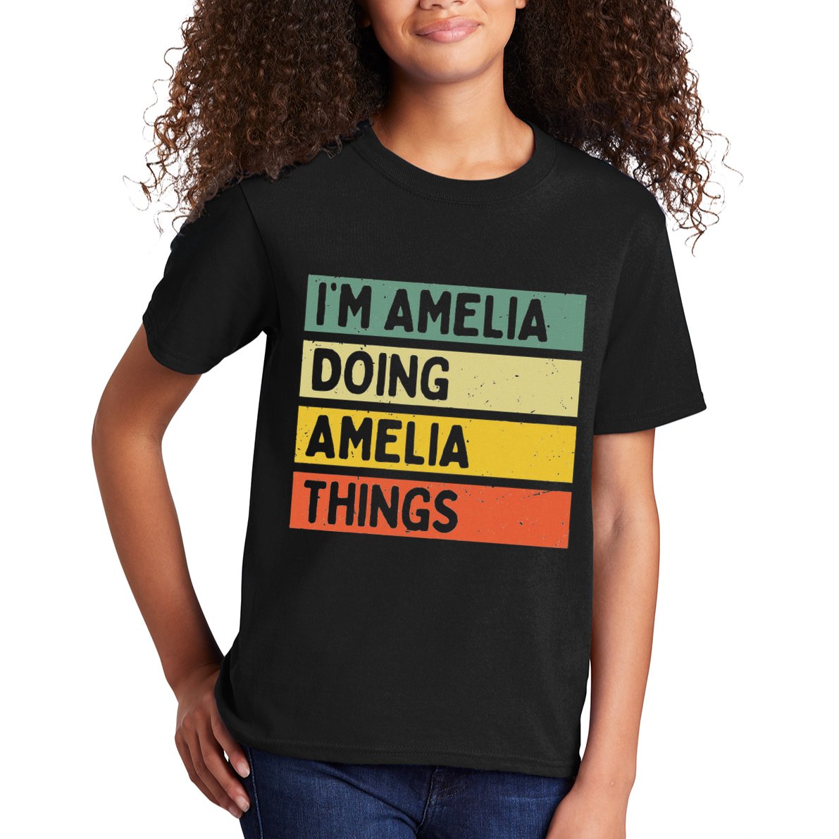 IM Amelia Doing Amelia Things Funny Personalized Quote Kids T-Shirt