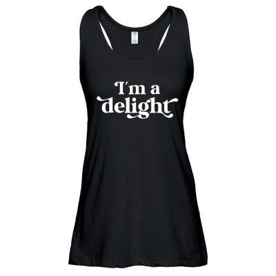 I'm A Delight Funny Saying Retro Ladies Essential Flowy Tank