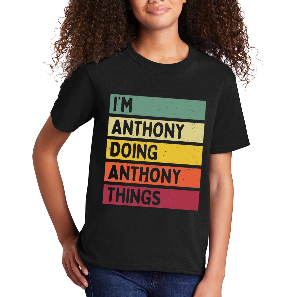 IM Anthony Doing Anthony Things Funny Personalized Quote Kids T-Shirt