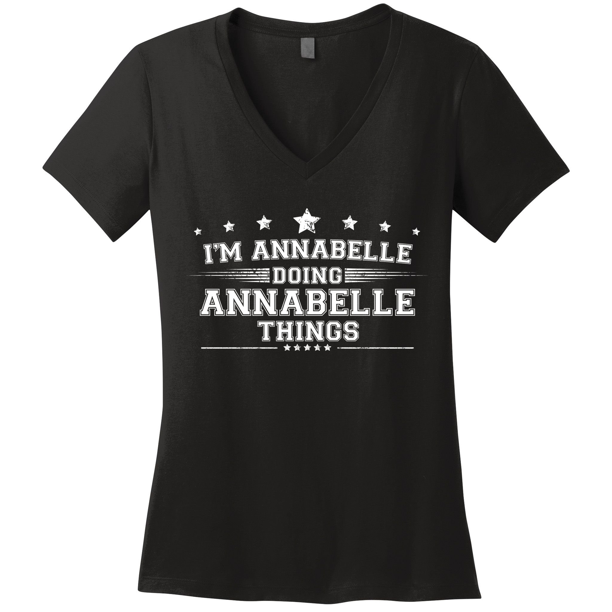Im Annabelle Doing Annabelle Things Women's V-Neck T-Shirt