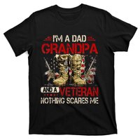 Im A Dad Grandpa And A Veteran American Flag Gists For Dad T-Shirt