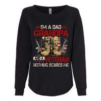 Im A Dad Grandpa And A Veteran American Flag Gists For Dad Womens California Wash Sweatshirt