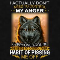 I Actually Dont Need To Control My Anger Every Around Me Ladies PosiCharge Tri-Blend Wicking Tank