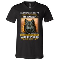 I Actually Dont Need To Control My Anger Every Around Me V-Neck T-Shirt