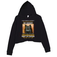 I Actually Dont Need To Control My Anger Every Around Me Crop Fleece Hoodie