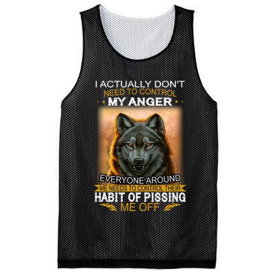 I Actually Dont Need To Control My Anger Every Around Me Mesh Reversible Basketball Jersey Tank