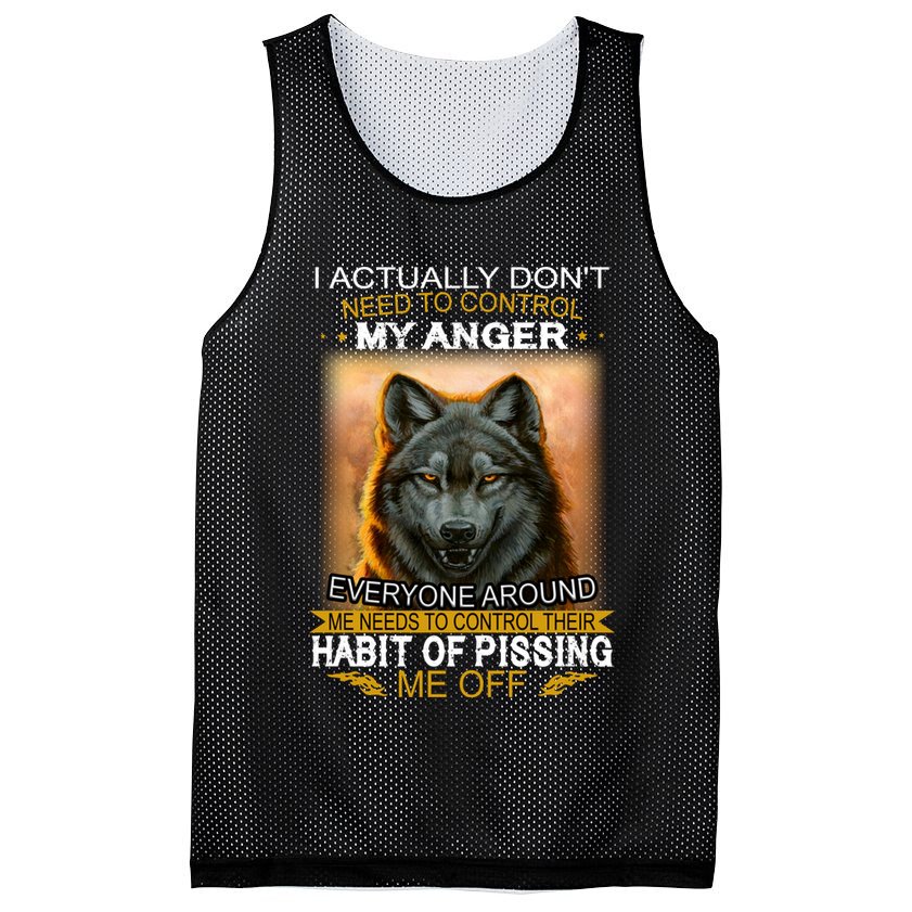 I Actually Dont Need To Control My Anger Every Around Me Mesh Reversible Basketball Jersey Tank