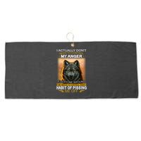 I Actually Dont Need To Control My Anger Every Around Me Large Microfiber Waffle Golf Towel