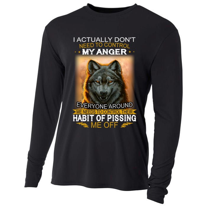 I Actually Dont Need To Control My Anger Every Around Me Cooling Performance Long Sleeve Crew