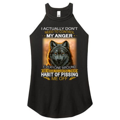 I Actually Dont Need To Control My Anger Every Around Me Women's Perfect Tri Rocker Tank