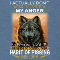 I Actually Dont Need To Control My Anger Every Around Me Garment-Dyed Sweatshirt