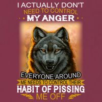 I Actually Dont Need To Control My Anger Every Around Me 16oz Travel Tumbler