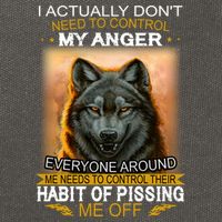 I Actually Dont Need To Control My Anger Every Around Me Cotton Canvas Backpack