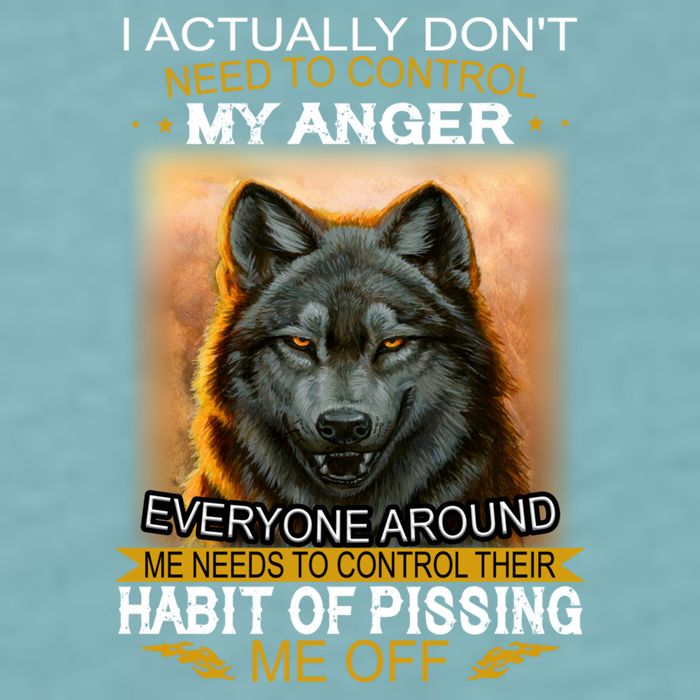 I Actually Dont Need To Control My Anger Every Around Me Sueded Cloud Jersey T-Shirt