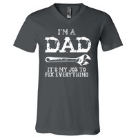 I'm A Dad It's My Job To Fix Everything V-Neck T-Shirt