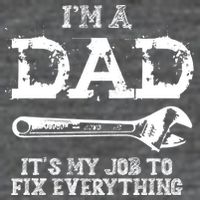 I'm A Dad It's My Job To Fix Everything 7-Panel Snapback Hat