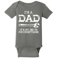 I'm A Dad It's My Job To Fix Everything Baby Bodysuit