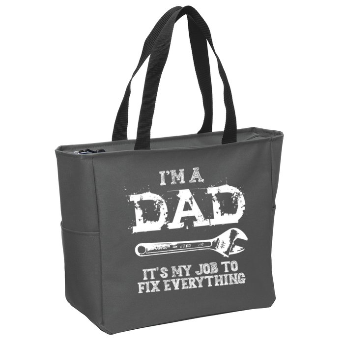 I'm A Dad It's My Job To Fix Everything Zip Tote Bag