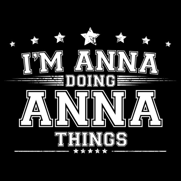 Im Anna Doing Anna Things Drawstring Bag