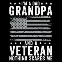 Im A Dad Grandpa And Veteran Fathers Day Papa Grandpa Impact Tech Backpack
