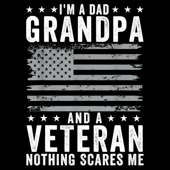 Im A Dad Grandpa And Veteran Fathers Day Papa Grandpa Impact Tech Backpack