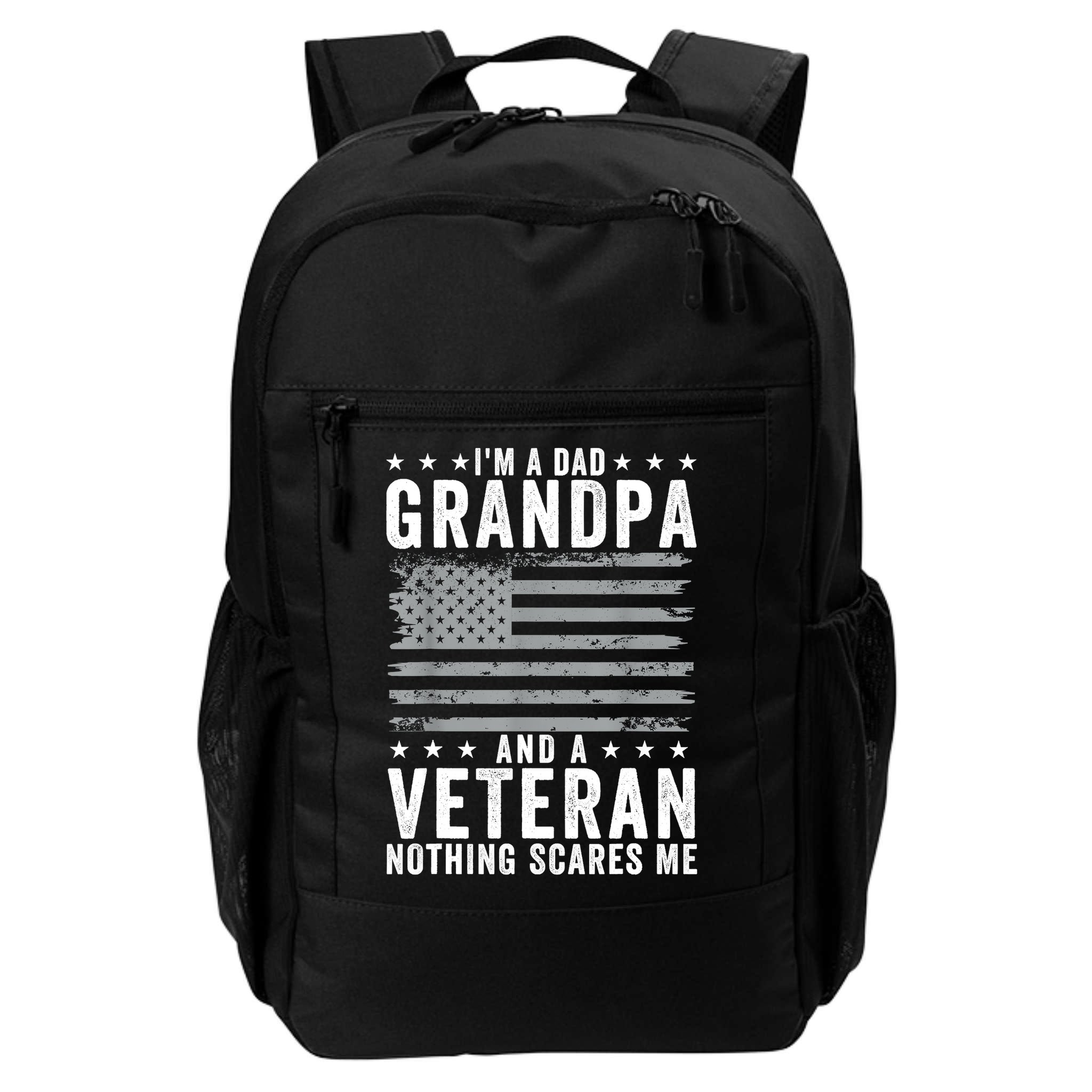 Im A Dad Grandpa And Veteran Fathers Day Papa Grandpa Backpack