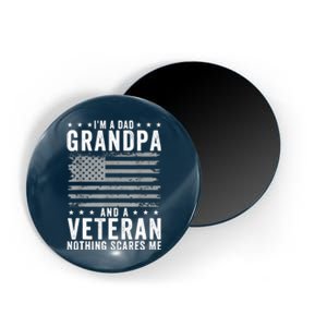 Im A Dad Grandpa And Veteran Fathers Day Papa Grandpa Magnet