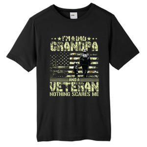 Im A Dad Grandpa And Veteran Fathers Day Papa Grandpa Tall Fusion ChromaSoft Performance T-Shirt