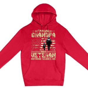 Im A Dad Grandpa And Veteran Fathers Day Papa Grandpa Premium Pullover Hoodie