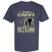 Im A Dad Grandpa And Veteran Fathers Day Papa Grandpa Garment-Dyed Heavyweight T-Shirt