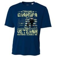 Im A Dad Grandpa And Veteran Fathers Day Papa Grandpa Cooling Performance Crew T-Shirt