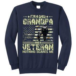 Im A Dad Grandpa And Veteran Fathers Day Papa Grandpa Sweatshirt