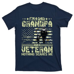 Im A Dad Grandpa And Veteran Fathers Day Papa Grandpa T-Shirt