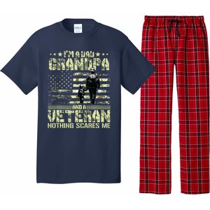 Im A Dad Grandpa And Veteran Fathers Day Papa Grandpa Pajama Set