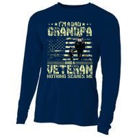 Im A Dad Grandpa And Veteran Fathers Day Papa Grandpa Cooling Performance Long Sleeve Crew