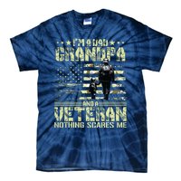 Im A Dad Grandpa And Veteran Fathers Day Papa Grandpa Tie-Dye T-Shirt