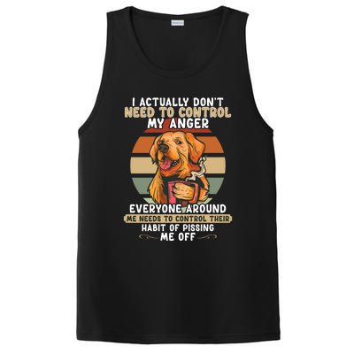 I Actually Dont Need To Control My Anger Dog Coffee PosiCharge Competitor Tank