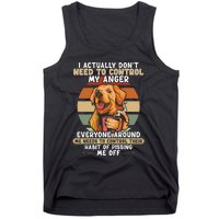 I Actually Dont Need To Control My Anger Dog Coffee Tank Top