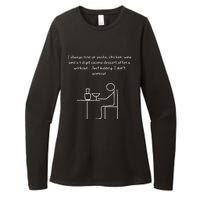 I Always Dine On Pasta, Chicken... Womens CVC Long Sleeve Shirt