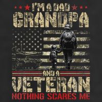IM A Dad Grandpa And Veteran Fathers Day Papa Grandpa 7 Panel Mesh Trucker Snapback Hat