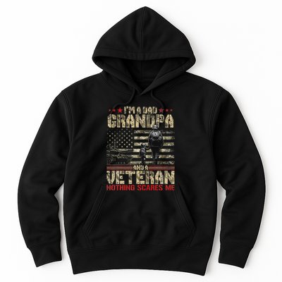IM A Dad Grandpa And Veteran Fathers Day Papa Grandpa Hoodie